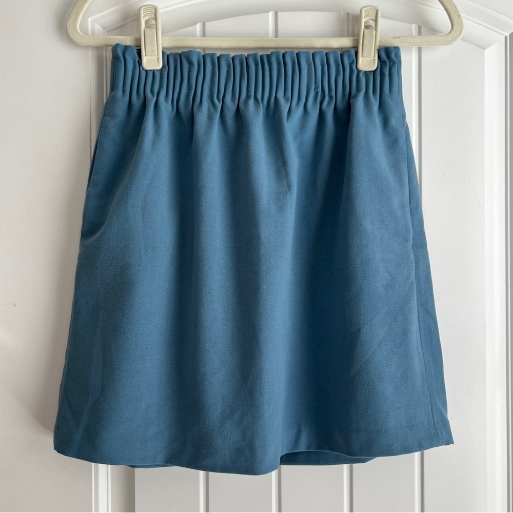 J. Crew Blue Mini Skirt